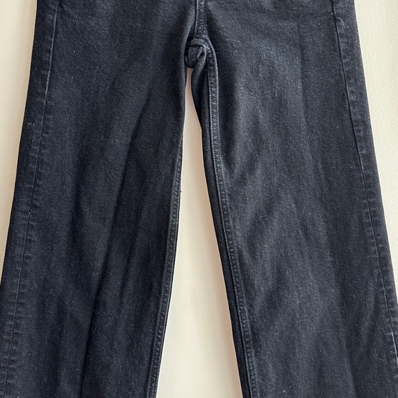 Everlane The Wide Leg Button-Fly Jeans, Black, Size 24 Regular - Picture 4 of 16